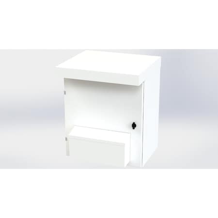 Saginaw Control & Engineering 1/4 Turn Latch with Padlock Wing Knob Electrical Enclosures, 29 in H, 16 in D, 24 in W, NEMA 3R SCE-29VR2416